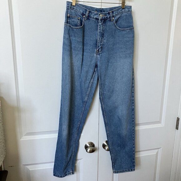 Vintage Cotton Ginny Jeans Womens High Rise Tapered Leg 90s Mom Denim - Picture 1 of 8